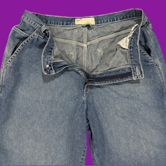 90s American Eagle Carpenter Jean Shorts - Picture 3 of 4